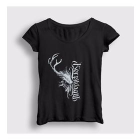Presmono Skull Korpiklaani Kadın T-shirt