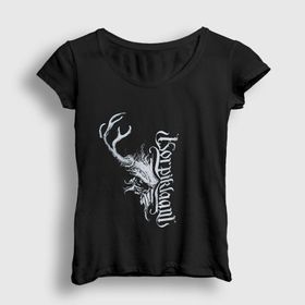 Presmono Skull Korpiklaani Kadın T-shirt