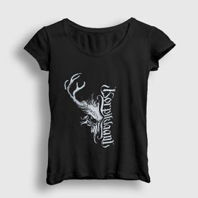 Presmono Skull Korpiklaani Kadın T-shirt