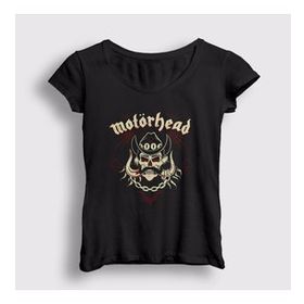 Presmono Skull Lemmy Motörhead Kadın T-shirt