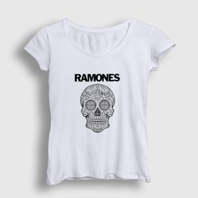 Presmono Skull Ramones Kadın T-shirt