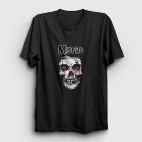 Presmono Skull The Misfits Siyah Unisex T-Shirt