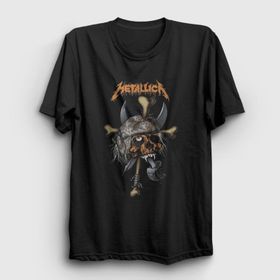 Presmono Skull V2 Metallica Siyah Unisex T-shirt