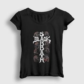 Presmono Skulls Black Sabbath Kadın T-shirt