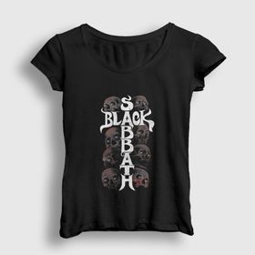 Presmono Skulls Black Sabbath Kadın T-shirt