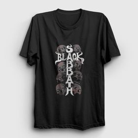 Presmono Skulls Black Sabbath Kadın T-shirt