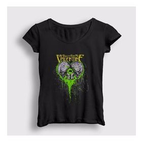 Presmono Skulls Bullet For My Valentine Kadın T-shirt