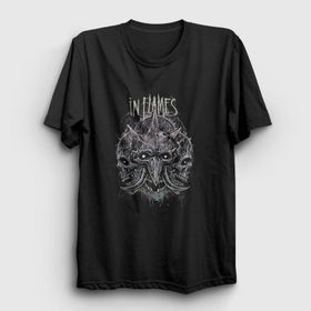 Presmono Skulls In Flames Kadın T-shirt