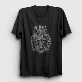Presmono Skulls In Flames Kadın T-shirt