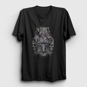 Presmono Skulls In Flames Kadın T-shirt