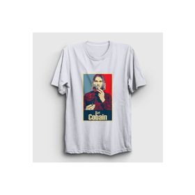 Presmono Smoking Nirvana Kurt Cobain Beyaz Unisex T-Shirt