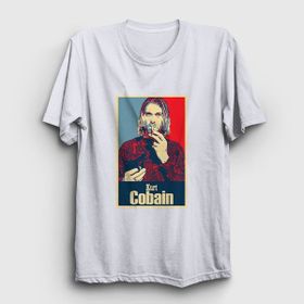 Presmono Smoking Nirvana Kurt Cobain Beyaz Unisex T-Shirt