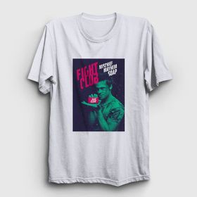 Presmono Soap Film Dövüş Kulübü Fight Club Beyaz Unisex T-shirt
