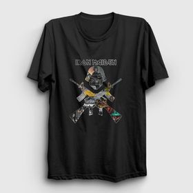Presmono Soldier V2 Iron Maiden Siyah Unisex T-shirt