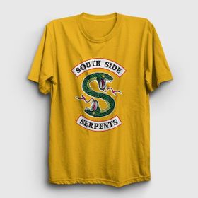 Presmono South Side Serpents Riverdale Sarı Unisex T-shirt