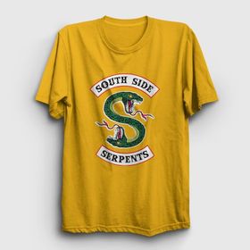 Presmono South Side Serpents Riverdale Sarı Unisex T-shirt