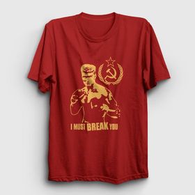 Presmono Soviet İvan Drago Film Rocky Kadın T-shirt