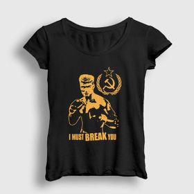Presmono Soviet İvan Drago Film Rocky Kadın T-shirt