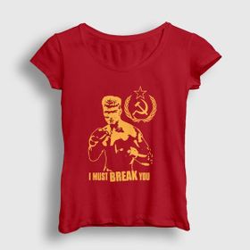 Presmono Soviet Ivan Drago Film Rocky Kırmızı Unisex T-shirt