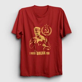 Presmono Soviet Ivan Drago Film Rocky Kırmızı Unisex T-shirt