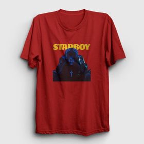 Presmono Starboy Cover The Weeknd Kırmızı Unisex T-Shirt