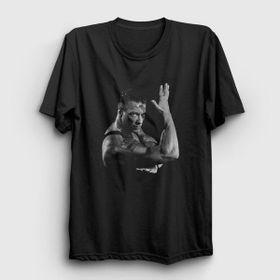 Presmono Street Fighter Film Jean Claude Van Damme Siyah Unisex T-shirt