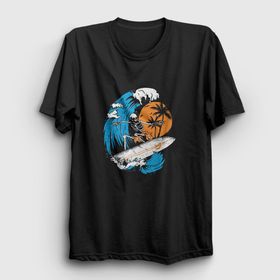 Presmono Surfer Skeleton Unisex T-shirt