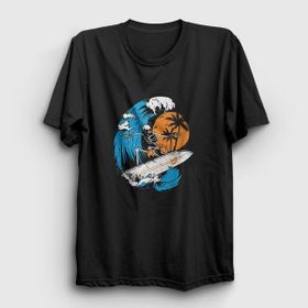 Presmono Surfer Skeleton Unisex T-shirt