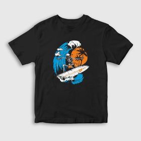 Presmono Surfer Skeleton Unisex T-shirt