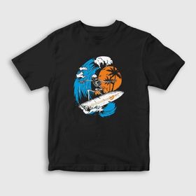 Presmono Surfer Skeleton Unisex T-shirt