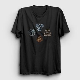Presmono Symbols Anime Avatar The Last Airbender Kadın T-shirt