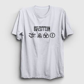 Presmono Symbols Led Zeppelin Siyah Unisex T-Shirt