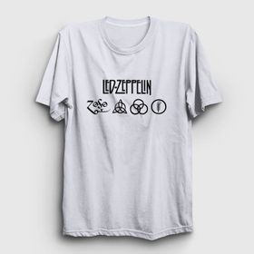 Presmono Symbols Led Zeppelin Siyah Unisex T-Shirt