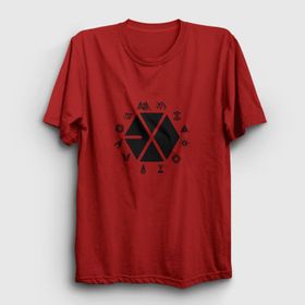 Presmono Symbols Logo Exo Siyah Unisex T-Shirt