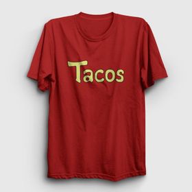 Presmono Tacos Anime Dragon Ball Kırmızı Unisex T-shirt