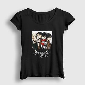 Presmono Team Anime Attack On Titan Kadın T-shirt