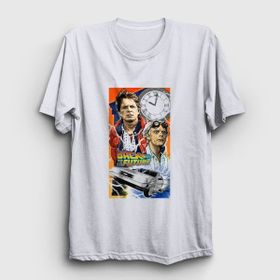 Presmono Team Film Geleceğe Dönüş Back To The Future Beyaz Unisex T-shirt