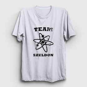 Presmono Team Sheldon The Big Bang Theory Beyaz Unisex T-shirt