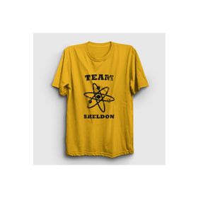 Presmono Team Sheldon The Big Bang Theory Sarı Unisex T-shirt