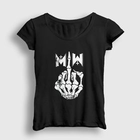 Presmono The Finger Motionless In White Kadın T-shirt