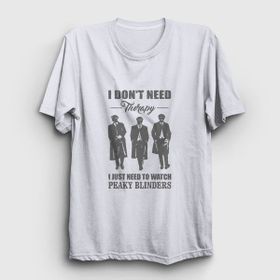 Presmono Therapy Peaky Blinders Beyaz Unisex T-Shirt