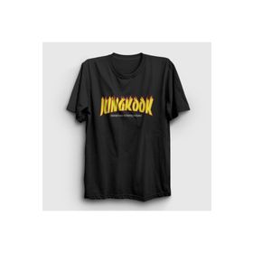 Presmono Thrasher K Pop Jungkook Bts Siyah Unisex T-shirt