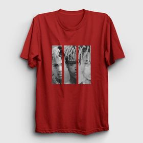 Presmono Three Xxxtentacion Kırmızı Unisex T-shirt