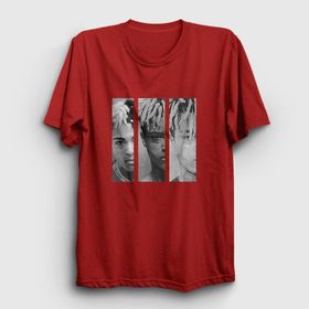 Presmono Three Xxxtentacion Kırmızı Unisex T-shirt