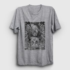 Presmono Time Megadeth Beyaz Unisex T-shirt