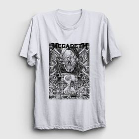 Presmono Time Megadeth Beyaz Unisex T-shirt