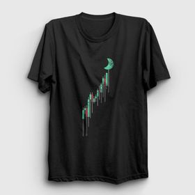 Presmono To The Moon Bitcoin Siyah Unisex T-shirt