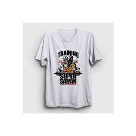 Presmono Training Goku Anime Dragon Ball Beyaz Unisex T-shirt