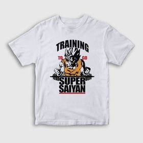 Presmono Training Goku Anime Dragon Ball Beyaz Unisex T-shirt