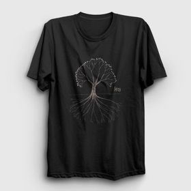 Presmono Tree Gojira Siyah Unisex T-Shirt